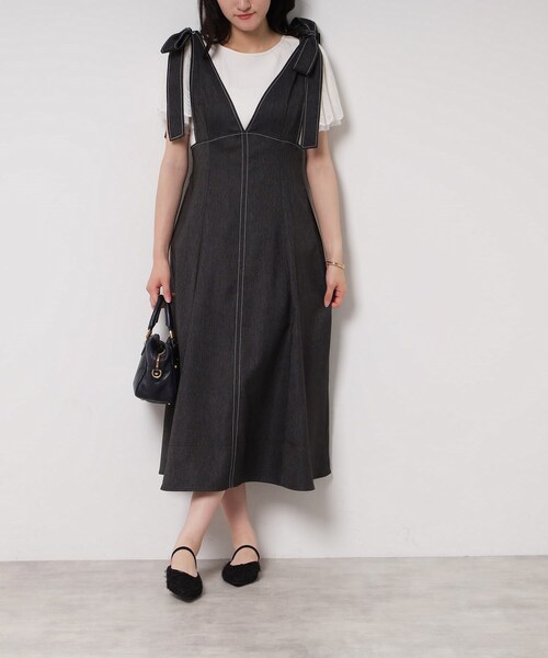 ESPERANZA（エスペランサ）の「フラットリボンポインテッドミュール（サンダル・レディース・ブラック系2/ターコイズブルー系3/アイボリー系2・S/M/L/LL）」の12枚目の写真