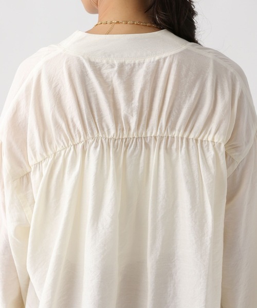 Elura（エルーラ）の「Ｖネックブラウスカーディガン/590647（カーディガン/ボレロ・レディース・オフホワイト/ブラック/キャメル・FREE）」の13枚目の写真