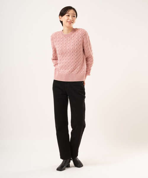 Levi's(リーバイス)の「ボーイフレンド ケーブルクルーネック プルオーバー(ニット/セーター・レディース・ピンク・XS/M/S)」の17枚目の写真
