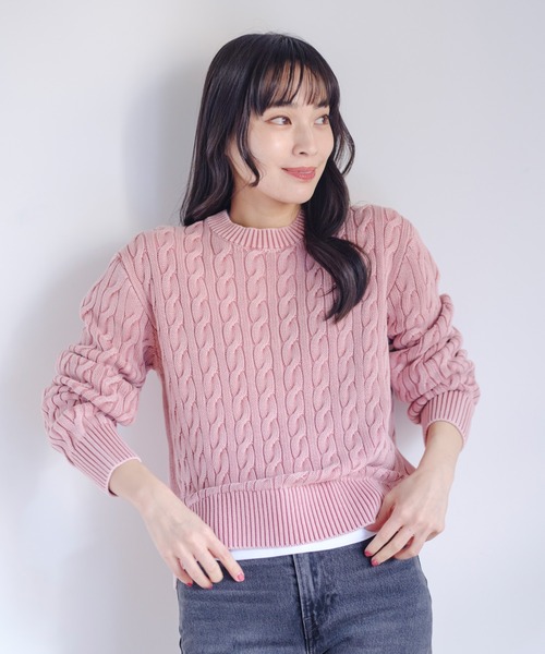 archivio ピンク ニットセーター フェードカラーニットプルオーバー（ニット／セーター）｜OUTDOOR