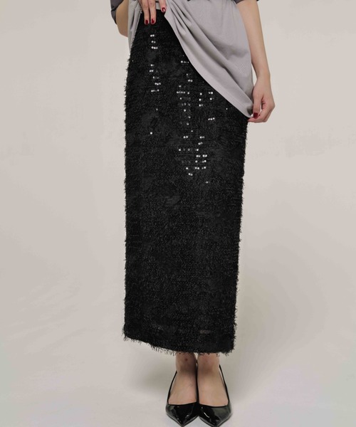 JOSE MOON(ジョゼムーン)の「TIGHT JACQUARD SKIRT/タイトジャガードスカート(スカート・レディース・ホワイト/ブラック・36/38)」の18枚目の写真