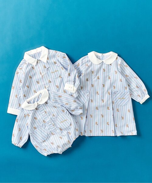 apres les cours（アプレレクール）の「tiny bear ストライプ&パッチワークシャツ（シャツ/ブラウス・キッズ・チェック/ストライプ・80/90/120/110/100）」の18枚目の写真