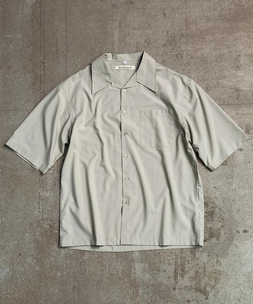 Coffee & Cigarettes(コーヒーアンドシガレッツ)の「7D22 ハーフスリーブ ワイドシャツ(シャツ/ブラウス・メンズ・ホワイト/ライトカーキ/パープル・M/L)」の14枚目の写真