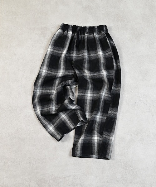 MARKEY'S(マーキーズ)の「イージーワイドチェックパンツ(その他パンツ・キッズ・レッド系その他/グリーン系その他/ブラック系その他/ブラウン系その他・90/100/110/120/130/140/150)」の10枚目の写真