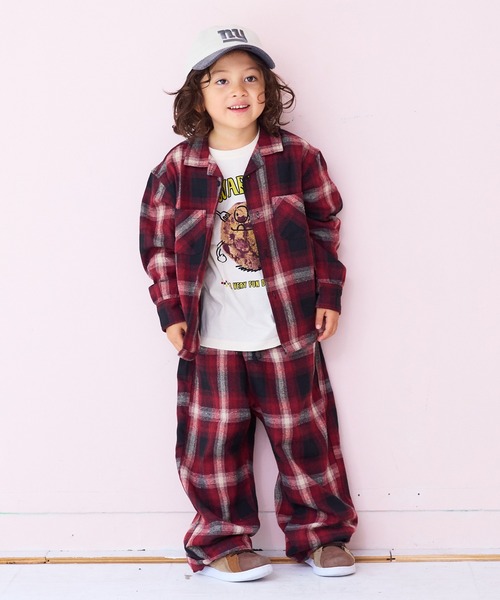 MARKEY'S(マーキーズ)の「イージーワイドチェックパンツ(その他パンツ・キッズ・レッド系その他/グリーン系その他/ブラック系その他/ブラウン系その他・90/100/110/120/130/140/150)」の7枚目の写真