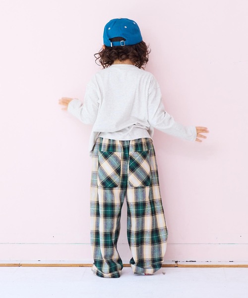Bluelea チェックパンツ　Sサイズ イージーワイドチェックパンツ（その他パンツ）｜MARKEY'S