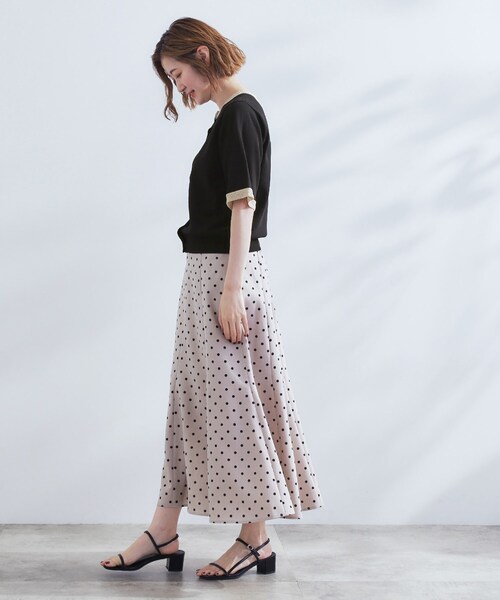 grove（グローブ）の「さらりと心地よい　大人のサマーニットカーディガン（カーディガン/ボレロ・レディース・ボルドー/ブラック/ナチュラル/グレー・02/03/01/05/04）」の11枚目の写真