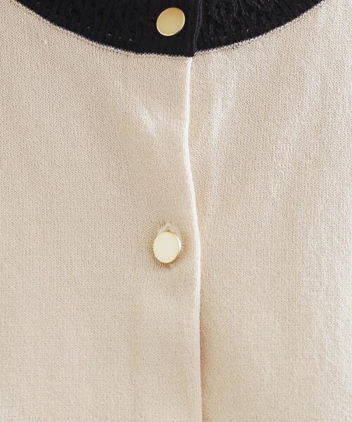 grove（グローブ）の「さらりと心地よい　大人のサマーニットカーディガン（カーディガン/ボレロ・レディース・ボルドー/ブラック/ナチュラル/グレー・02/03/01/05/04）」の16枚目の写真