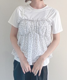 ドットキャミドッキングTシャツ