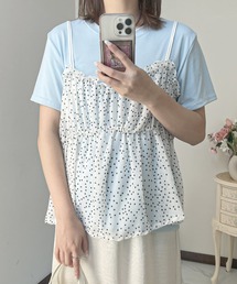 ドットキャミドッキングTシャツ