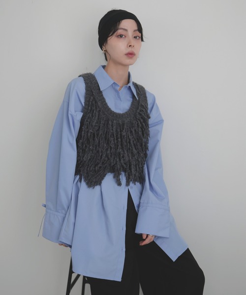 フリンジニットベスト（ベスト）｜LIAN（リアン）のファッション