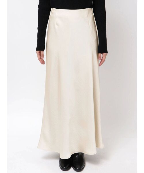 ELENDEEK(エレンディーク)の「バイアスナロースカート(スカート・レディース・アイボリー/チャコールグレー・02/01)」の21枚目の写真