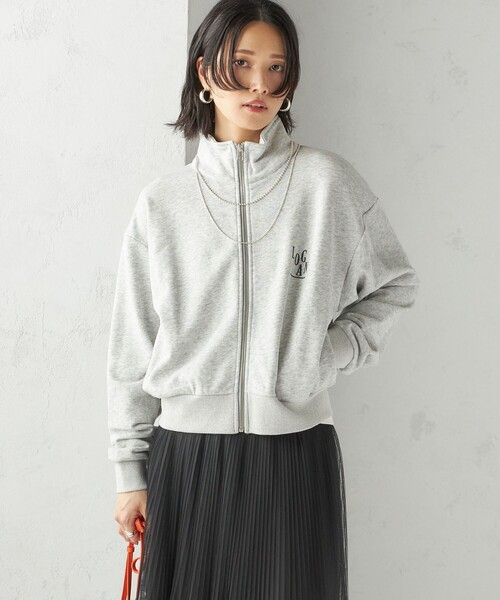 SHIPS別注】LOGAN KNITTING MILLS:プリント ジップ プルオーバー