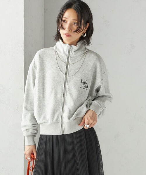 SHIPS別注】LOGAN KNITTING MILLS:プリント ジップ プルオーバー