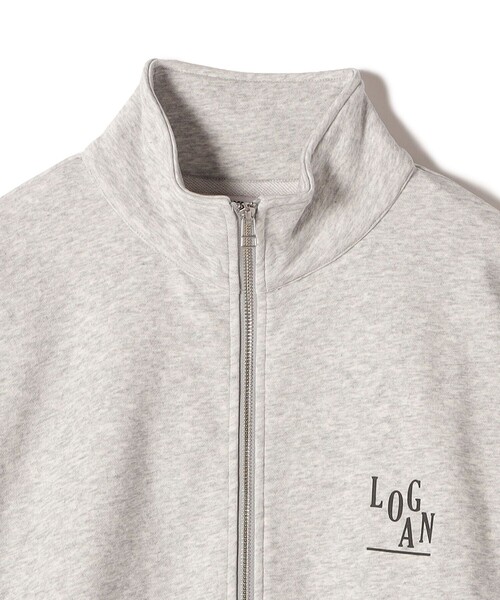 LOGAN knitting mills(ローガンニッティングミルズ)の「【SHIPS別注】LOGAN KNITTING MILLS:プリント ジップ プルオーバー(パーカー・レディース・ライトグレー/ボルドー/ダークグリーン・ONE SIZE)」の14枚目の写真