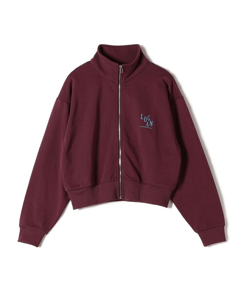 トップス BEAUTY&YOUTH LOGAN knitting mills SHIPS別注】LOGAN KNITTING MILLS:プリント ジップ プルオーバー