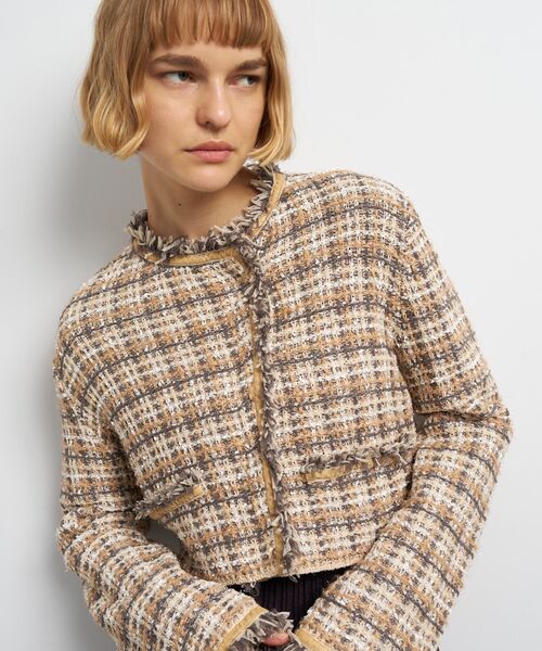 セール】ニットツイードジャケット（ニット/セーター）｜LANVIN en