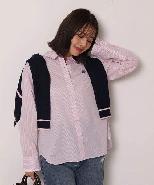 Apuweiser-riche(アプワイザーリッシェ)の「エンブレム刺繍シャツブラウス(シャツ/ブラウス・レディース・ピンク・2/1)」の3枚目の写真