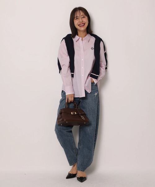 Apuweiser-riche(アプワイザーリッシェ)の「エンブレム刺繍シャツブラウス(シャツ/ブラウス・レディース・ピンク・2/1)」の7枚目の写真