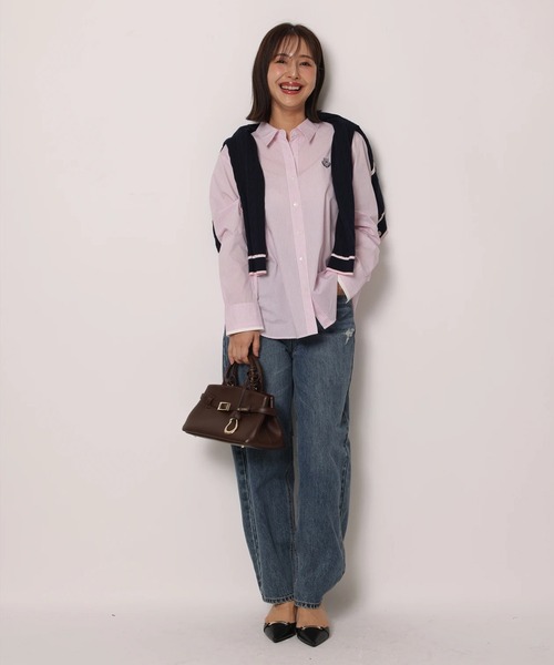 Apuweiser-riche(アプワイザーリッシェ)の「エンブレム刺繍シャツブラウス(シャツ/ブラウス・レディース・ピンク・2/1)」の8枚目の写真