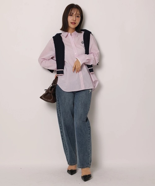 Apuweiser-riche(アプワイザーリッシェ)の「エンブレム刺繍シャツブラウス(シャツ/ブラウス・レディース・ピンク・2/1)」の9枚目の写真