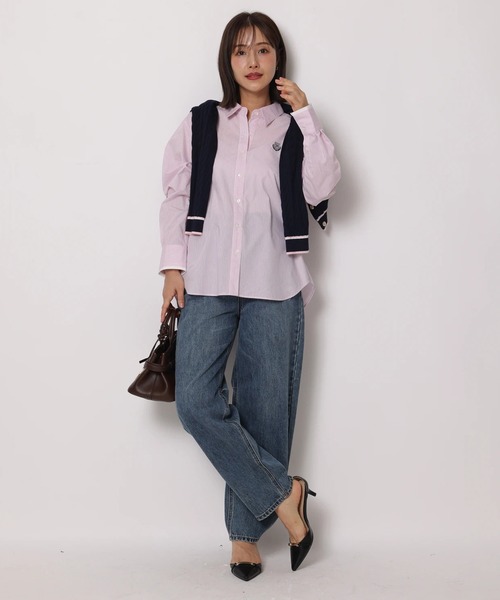 Apuweiser-riche(アプワイザーリッシェ)の「エンブレム刺繍シャツブラウス(シャツ/ブラウス・レディース・ピンク・2/1)」の10枚目の写真