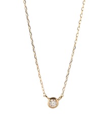 シエナロゼ ダイヤモンドネックレス シエナロゼ K10 YG ダイヤモンド クロス ネックレス 刻印 SIENA