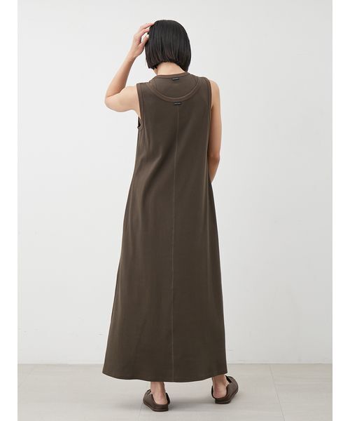 Mila Owen（ミラオーウェン）の「【セットアイテム】タンクレイヤードマキシカットソーワンピース（ワンピース・レディース・アイボリー/カーキ/ブラック・0/1）」の11枚目の写真