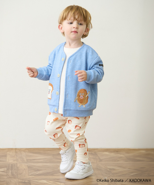 petit main(プティマイン)の「【パンどろぼう】カットカーディガン(カーディガン/ボレロ・キッズ・ホワイト系その他/サックスブルー・90cm/80cm/100cm/110cm/120cm/130cm)」の8枚目の写真