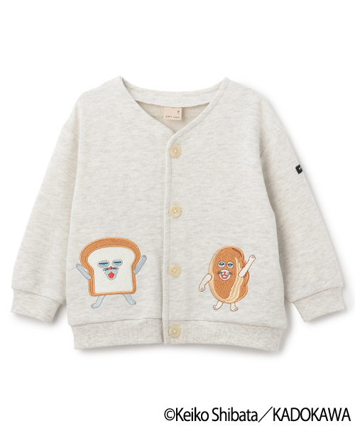 petit main(プティマイン)の「【パンどろぼう】カットカーディガン(カーディガン/ボレロ・キッズ・ホワイト系その他/サックスブルー・90cm/80cm/100cm/110cm/120cm/130cm)」の10枚目の写真