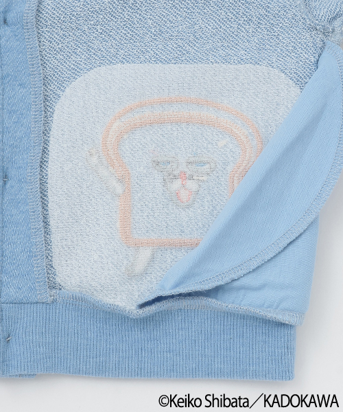 petit main(プティマイン)の「【パンどろぼう】カットカーディガン(カーディガン/ボレロ・キッズ・ホワイト系その他/サックスブルー・90cm/80cm/100cm/110cm/120cm/130cm)」の16枚目の写真