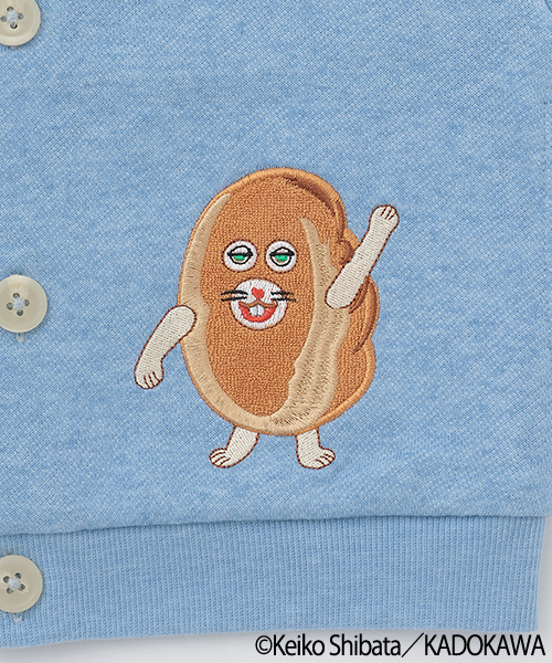 petit main(プティマイン)の「【パンどろぼう】カットカーディガン(カーディガン/ボレロ・キッズ・ホワイト系その他/サックスブルー・90cm/80cm/100cm/110cm/120cm/130cm)」の17枚目の写真