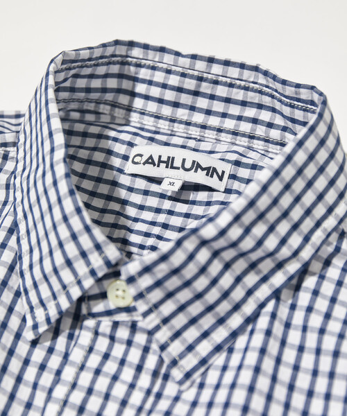 CAHLUMN(カウラム)の「CAHLUMN/カウラム Magazine Pocket Broad Shirt(Gingham)/マガジンポケット ブロードシャツ ギンガムチェック(シャツ/ブラウス・メンズ・ネイビー/ブルー・XX-LARGE/MEDIUM/LARGE/X-LARGE)」の11枚目の写真