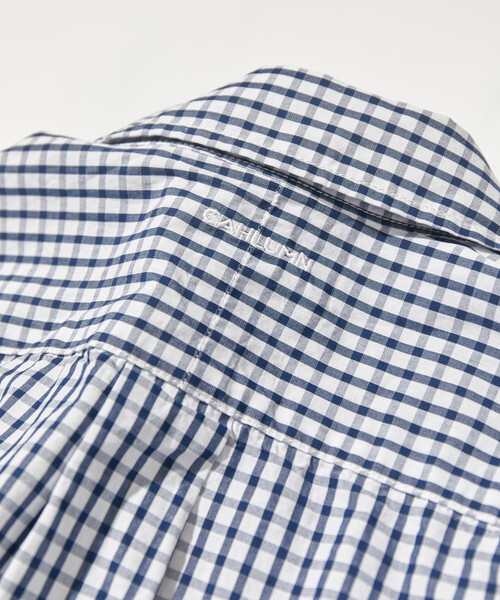 CAHLUMN(カウラム)の「CAHLUMN/カウラム Magazine Pocket Broad Shirt(Gingham)/マガジンポケット ブロードシャツ ギンガムチェック(シャツ/ブラウス・メンズ・ネイビー/ブルー・XX-LARGE/MEDIUM/LARGE/X-LARGE)」の5枚目の写真