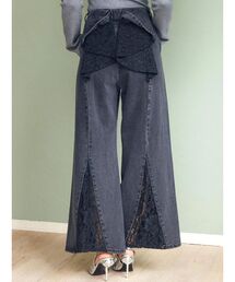 CALNAMUR | BACK RIBBON DENIM PT/バックリボンデニムパンツ(デニムパンツ)