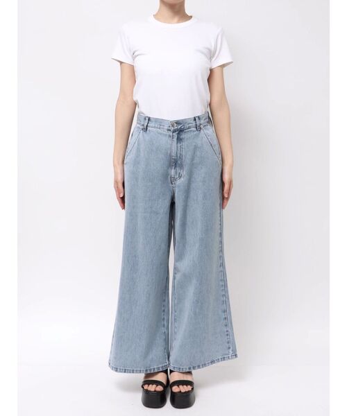 CALNAMUR(カルナムール)の「バックリボンデニムパンツ(デニムパンツ・レディース・ブラック/ライトブルー・SMALL/MEDIUM)」の16枚目の写真