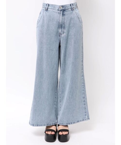 セール】BACK RIBBON DENIM PT/バックリボンデニムパンツ（デニム