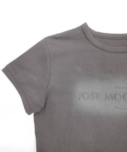 JOSE MOON(ジョゼムーン)の「WASHED MINI T SHIRT/ウォッシュミニティシャツ(Tシャツ/カットソー・レディース・ホワイト/グレー/カーキ・FREE)」の17枚目の写真