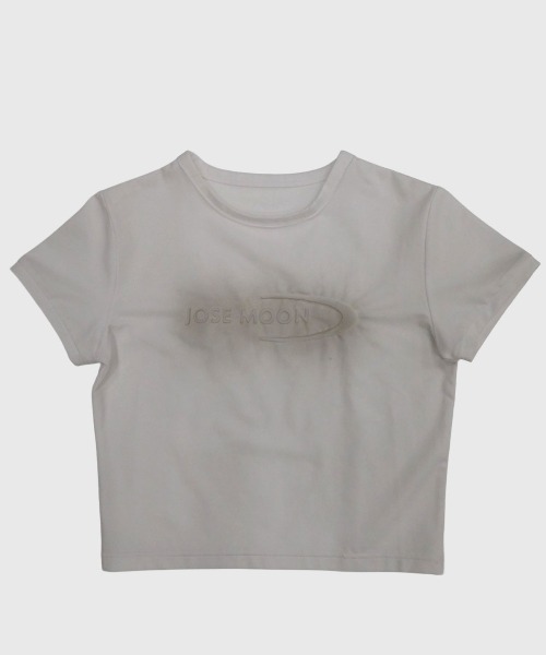 JOSE MOON(ジョゼムーン)の「WASHED MINI T SHIRT/ウォッシュミニティシャツ(Tシャツ/カットソー・レディース・ホワイト/グレー/カーキ・FREE)」の13枚目の写真