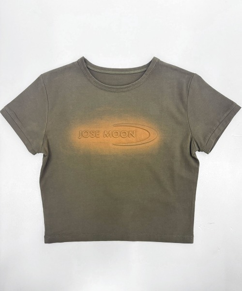 JOSE MOON(ジョゼムーン)の「WASHED MINI T SHIRT/ウォッシュミニティシャツ(Tシャツ/カットソー・レディース・ホワイト/グレー/カーキ・FREE)」の14枚目の写真
