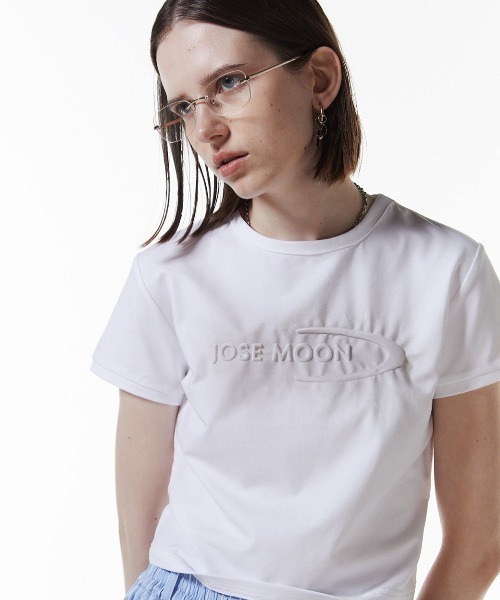 JOSE MOON(ジョゼムーン)の「WASHED MINI T SHIRT/ウォッシュミニティシャツ(Tシャツ/カットソー・レディース・ホワイト/グレー/カーキ・FREE)」の21枚目の写真
