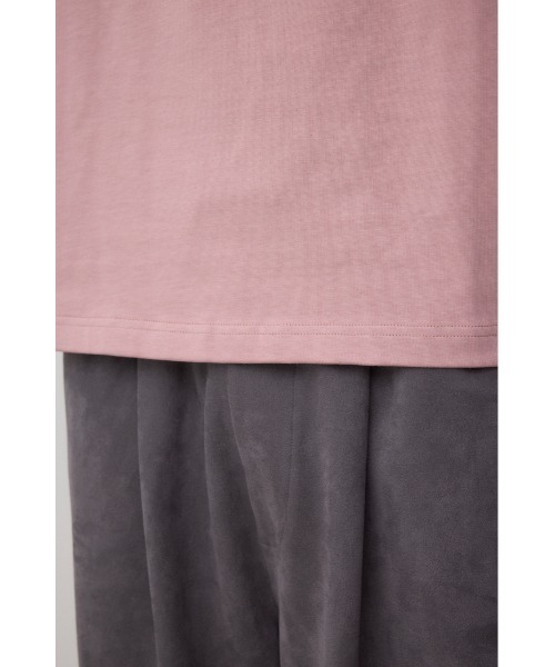 AZUL by moussy(アズールバイマウジー)の「3D刺繍半袖トップス(Tシャツ/カットソー・メンズ・ブラック/スモークピンク/ホワイト・MEDIUM/LARGE)」の6枚目の写真