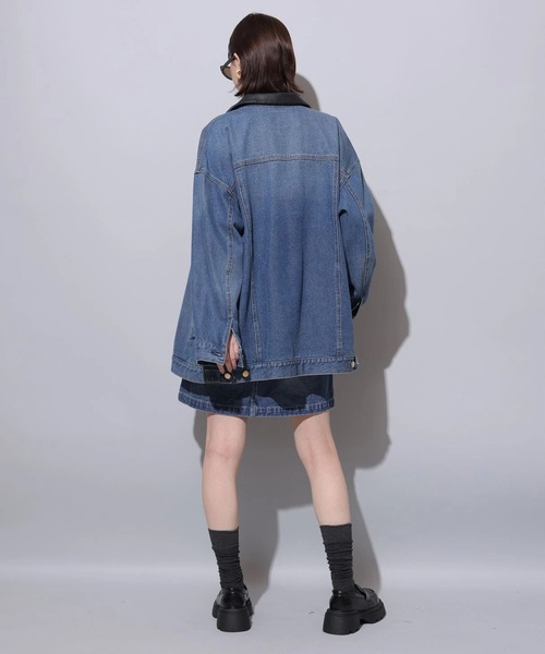 Arpege story(アルページュストーリー)の「デニムミニスカート(スカート・レディース・ネイビー/ブルー・0/2/1)」の16枚目の写真