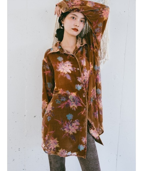 Velvet Over Shirt/ベルベットオーバーシャツ（シャツ/ブラウス