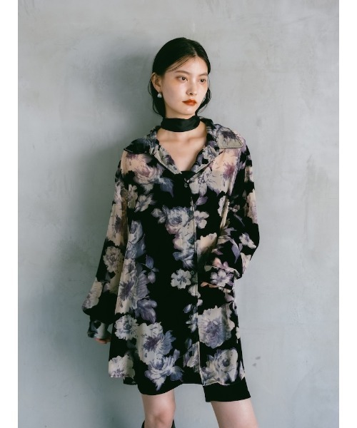 トップス Velvet Over Shirt Velvet Over Shirt｜ベロアオーバーサイズシャツ – MARTE