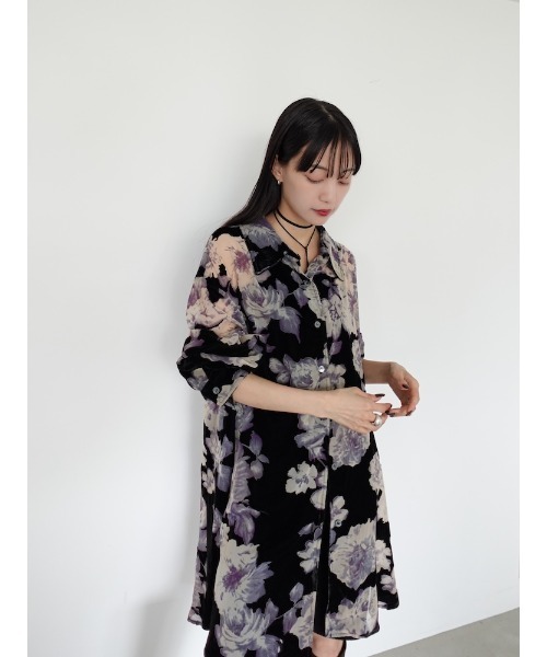 sahara（サハラ）の「Velvet Over Shirt/ベルベットオーバーシャツ
