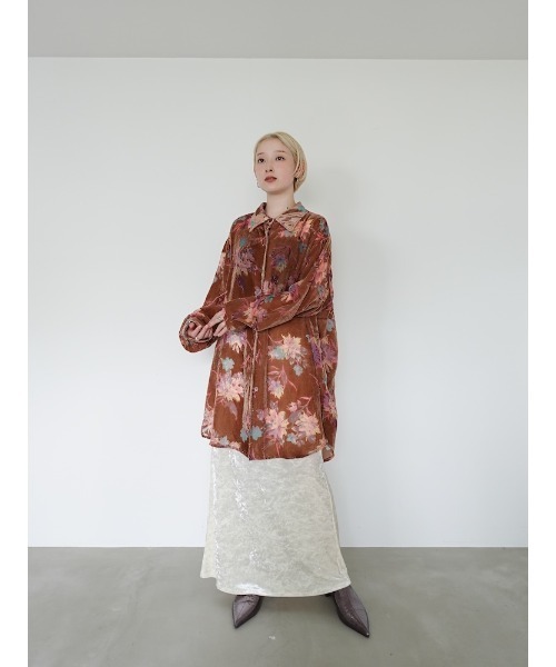 トップス Velvet Over Shirt Velvet Over Shirt/ベルベットオーバーシャツ（シャツ/ブラウス