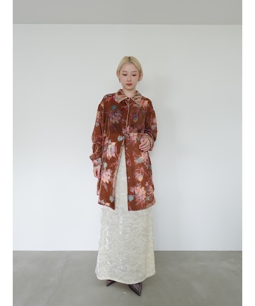 sahara(サハラ)の「Velvet Over Shirt/ベルベットオーバーシャツ(シャツ/ブラウス・レディース・グリーン/ピンク/ベージュ/ブラック・FREE)」の18枚目の写真