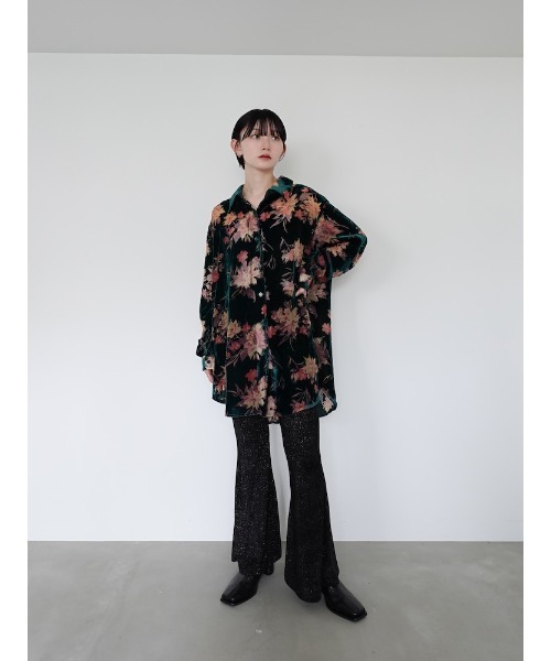 トップス Velvet Over Shirt Velvet Over Shirt｜ベロアオーバーサイズシャツ – MARTE