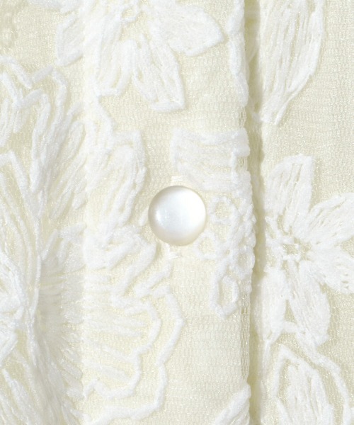 flower（フラワー）の「ボタニカルフレアトップ（シャツ/ブラウス・レディース・ベビーピンク/アイボリー・FREE）」の17枚目の写真